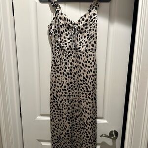 Lucy Paris Animal Print Midi Dress XS New